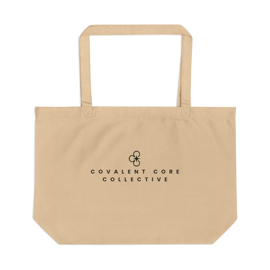 Covalent Core Collective Large Eco Tote – Reusable Canvas Market Bag